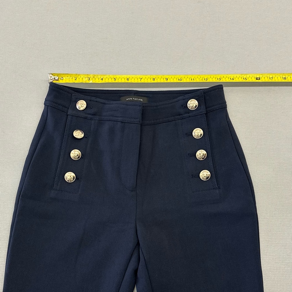 Ann Taylor Blue Boot Cut Flare Pants - Picture 7 of 8